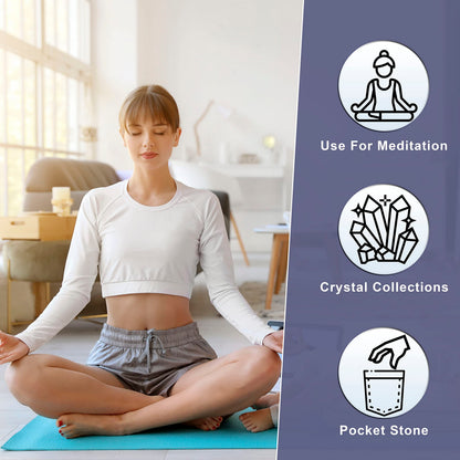 Crocon® 50mm Lepidolite Heart stone Big Heart Shape Puff Stones Set 450+ Carats Pocket Crystal Healing Tumble Collection Palm Worry Stone Good Luck Charm Meditation Gift Craft Home Decor