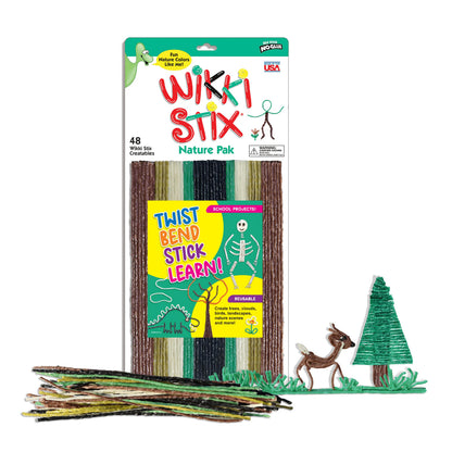 Arts and Crafts for Kids Triple Play Pack, Non-Toxic, Waxed Yarn, Fidget Toy, Reusable Molding and Sculpting Playset, American Made by Wikki Stix, 3 Color Sets, 144 Count