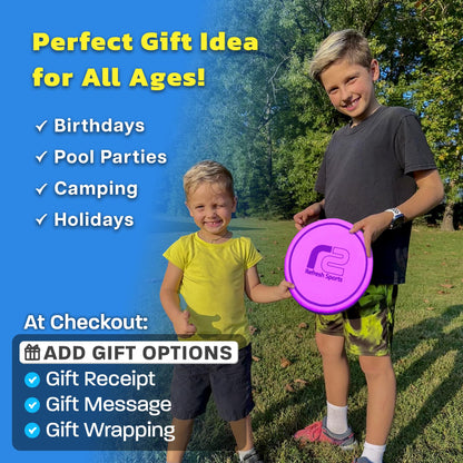 Soft Flying Disc for Kids - Best Girl Toys Age 4 & Up - Engaging Toy for 7 Year Old Girl Birthday Gifts - Summer Toys for Girls All Ages - Fun Sports Toy & Party Favors & Outdoor Toys Age 6-8