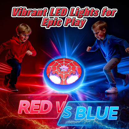 Light Up Hover Soccer Ball for Kids,Glowing Web Design & LED Eyes Air Floating Soccer Toys,Indoor Games with Soft Foam Bumper,Fun Sports Games for Boys Girls Age 3 4 5 6 7 8 9 10 11 12, Birthday Gifts