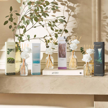 COCORRÍNA Reed Diffuser - Ocean Mist Scent, 6.76 fl oz Essential Oil with 8 Reed Sticks - Home Fragrance for Bedroom Bathroom Shelf Décor