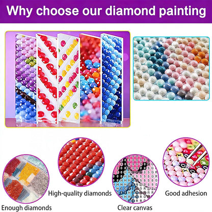 croshom Cross Diamond Art Kits for Adults, 3 Packs Cross Diamond Painting Kits for Adults, 5D DIY Religious Full Round Drill Gem Craft for Adult Gifts, Home Wall Decor 11.8" x 15.7"