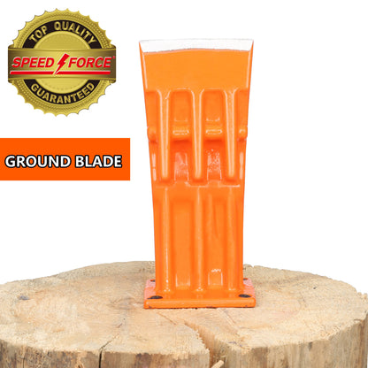 SPEED FORCE Firewood Kindling Log Wood Splitter – No Axe! Wedge Point Splits Firewood, 3 Inch Orange with Safety Cover