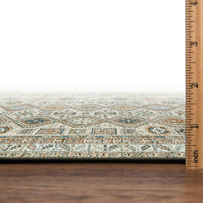 Keen Home Design 3x5 Rug - Machine Washable Entry Rug with Non-Slip Backing, Ideal for Enteryway, Kitchen, Bathroom, Laundry Room - Vintage, Easy Clean, Durable, Low Pile Rug - (3' x 5')