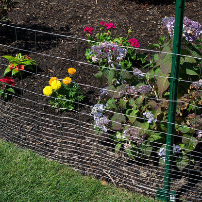 YARDGARD 2 in. x 3 in. Mesh Welded Wire Fence Roll, 36 in. x 50 ft., 16 Gauge Galvanized Steel Fence for Animal Enclosures, Garden Protection and Property Fencing