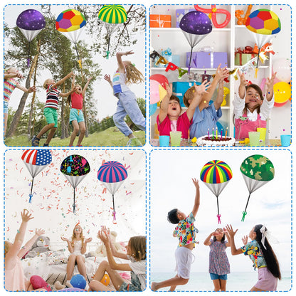 Ynybusi 10 Pcs Parachute Toys for Kids, Cool Outdoor Flying Toys Parachute Men for 3 4 5 6 7 8 9 10 Year Old Boys Kids, Best Easter Basket Stuffers Valentines Gifts Idea 2026 for Kids Party Favors