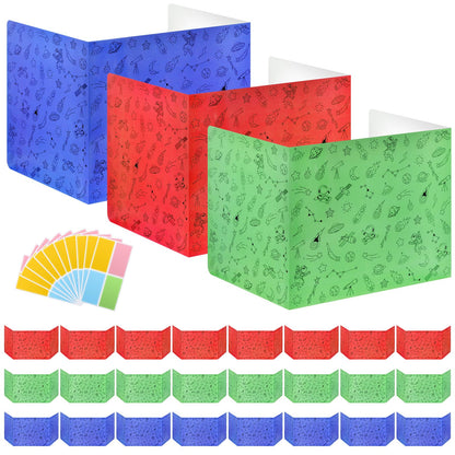 Ubenic 24-Pack Desk Dividers for Students, Space Cardboard Privacy Boards for Student, Privacy Shield Folder Boards, Classroom Divider Shield for School Teachers Home