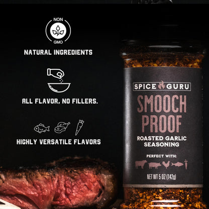 Spice Guru Grill Seasoning Gift Set - 4 Flavor BBQ Seasonings and Rubs - Christmas Gifts for Men Who Cook - BBQ Rub Gift Set - Christmas Grilling Gifts for Men - Gifts for Dad - Gifts for Him