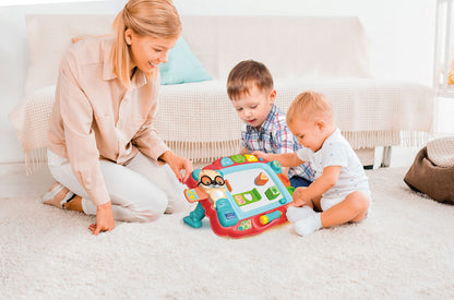 Clementoni 61338 Baby Interactive Magnetic Easel for Toddlers-Ages 18 Months Plus, Multicoloured