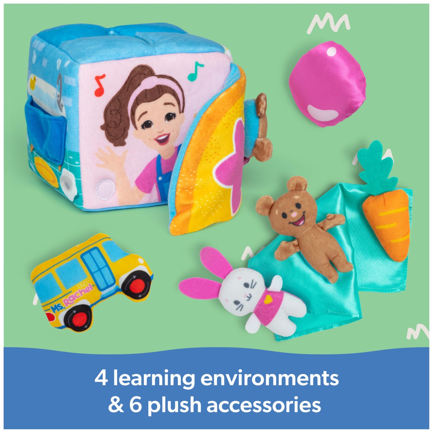Ms. Rachel Official Surprise Learning Box, Educational Toys with Stuffed Animals, Sensory Toys & Activities for Babies, Toddler Toys for Girls & Boys Ages 3 Months - 2+ Years