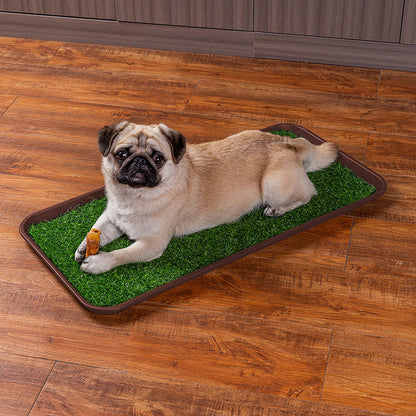 Trimate All Weather Boot Tray, Extra Large Size Water Resistant Plastic, Multi-Purpose for Shoes, Pet Feeding Trays, Mudroom Entryway, Garage, Indoor or Outdoor – Extra Large, 40”x20”(Brown)