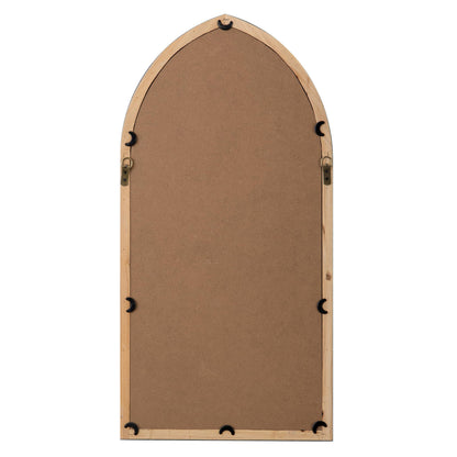 Sintosin Farmhouse Cathedral Window Pane Mirror Wall Decor 18 X 36 Inch, Hanging Distressed Wood Arched Window Mirror, Decorative Wall Mirrors for Living Room Bedroom Entryway