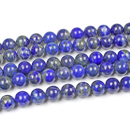 MJDCB Natural Lapis Lazuli Gemstone Loose Beads Round 6mm Energy Stone Healing Power for Jewelry Making