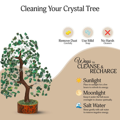 YATSKIA Green Aventurine - Money Trees - Chakra Crystalsm Crystal Trees As Home Decor - Tree for Home - Crystal Gifts for Women - Healing Crystals