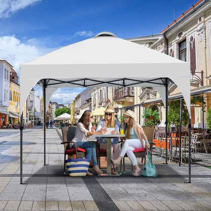 Oneofics Pop Up Canopy, 10x10 FT Instant Outdoor Canopy Tent with Carrying Bag, 3 Adjustable Heights - Portable for Event, Parties, Camping and More Outdoor Activities