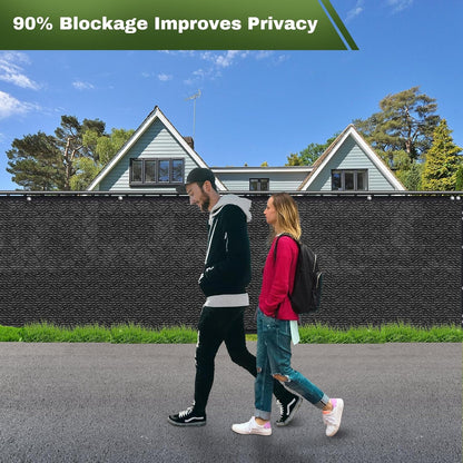 Privacy Screen Fence, TOTU 4ft x 50ft Heavy Duty 170 Shade Net Cover, for Wall Garden Yard Outdoor Home Decoration, Black