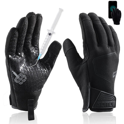 TAILI Level 3 Needle, Level 5 Puncture Resistant Work Gloves for Gardening, Touchscreen, Breathable, Grip Enhanced A7 Cut Resistant Safety Gloves, Black, Small (S), 1 Pair