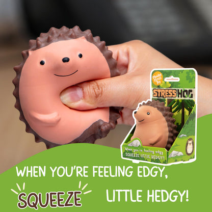 Boxer Gifts Stress Hog Toy - Unique Stress Balls for Adults & Teenagers | Squishy Fidget Toys for Anxiety - Cool Desk Accessories | Cute Hedgehog Gifts & White Elephant for Co-Workers