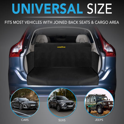 GOODYEAR Water Resistant SUV Cargo Cover Heavy-Duty Trunk Protector for Dogs, Durable Liner with Side Walls, Pet Mat, Large Size