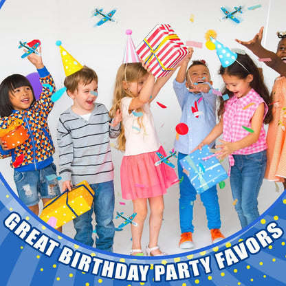 Skylety 50 Pcs Comics Foam Gliders Airplane Toys for Kids, Foam Paper Airplane, Comics Birthday Party Favors Goodie Bag Stuffers Outdoor Flying Toys Bulk Prizes for Kids Classroom