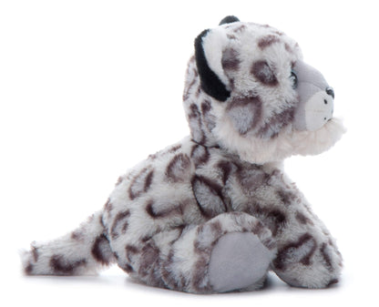 The Petting Zoo Snow Leopard Stuffed Animal Plushie, Gifts for Kids, Wild Onez Wildlife Animals, Leopard Plush Toy 9 inches