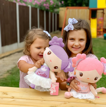 Gloveleya Baby Doll Girls Gifts Plush Candy Princess Dolls Purple