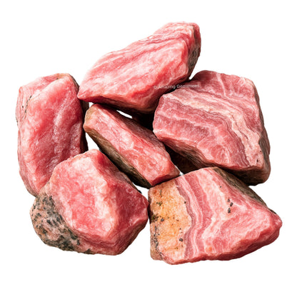 Amazing Gemstone Rhodochrosite Raw Crystals and Healing Stones, Natural Rocks For Tumbling - DIY Raw Stones And Crystals (1 Piece)