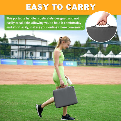 FASTMOMENT 2 Pcs Stadium Seat Cushions Water-Repellent Bleacher Seat Cushions Indoor & Outdoor Seat Cushion for Bleachers Portable Stadium Cushion for Sports Events, Chairs, Beaches