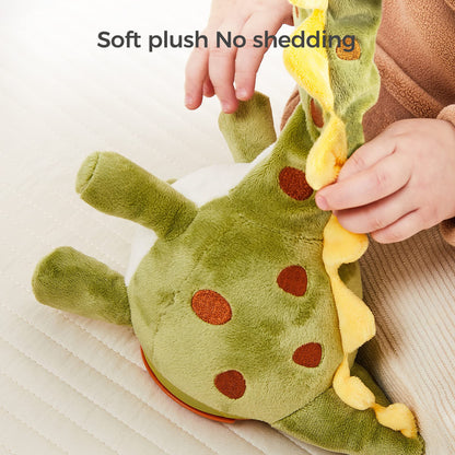 TUMAMA Dinosaur Dancing Interactive Baby Toy, Mimicking Twisted Electronic Soft Plush Toy with Talking Recording Repeat Talking, Talking Dinosaur Toys for Girls and Boys