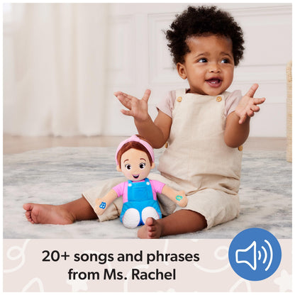 Ms. Rachel Official Speak & Sing Doll, 16” Tall Interactive Toy with 4 Songs & 16+ Phrases, Toddler Toys for Girls & Boys Ages 6 Months to 3+ Years.