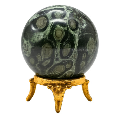 Amazing Gemstone Kambaba Jasper Crystal Ball with Stand - 2 Inches Crystal Sphere Meditation Balls for Witchcraft and Decorative Balls