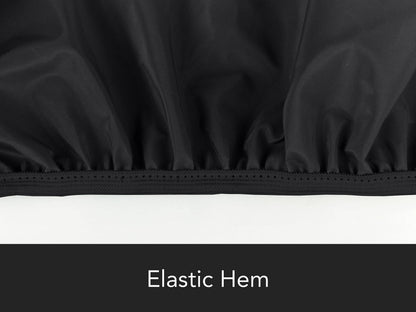 Covermates Classic Chiminea Cover – All-Weather Water-Resistant Heavy-Duty Vinyl Outdoor Clay Chiminea Protector with Elastic Hem for Patios and Backyards, 28DIAMETER x 48H, Black