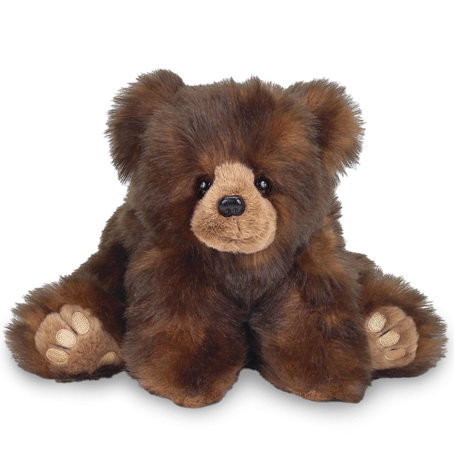 Bearington Huggy Ben Teddy Bear Stuffed Animal Plush Toy - 19" Soft Brown Huggable Bear with Bean Bag Weighted Body and Floppy Limbs - Classic Plush Teddy Gift for Kids, Babies, Collectors, and Adults