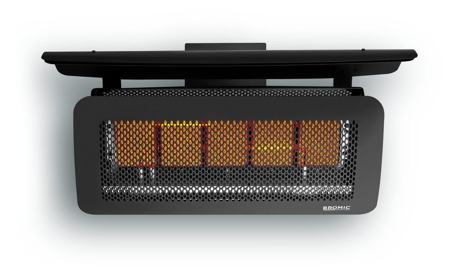 Bromic Tungsten Smart Heat 12000W Gas Patio Heater - Natural Gas (NG), 500 Series, 110V, Black Finish - BH0210003-1