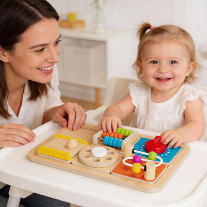 Itainq Busy Board for 1 Year Old, Montessori Toys for Toddler 1-3, Boys Girls Birthday Gifts