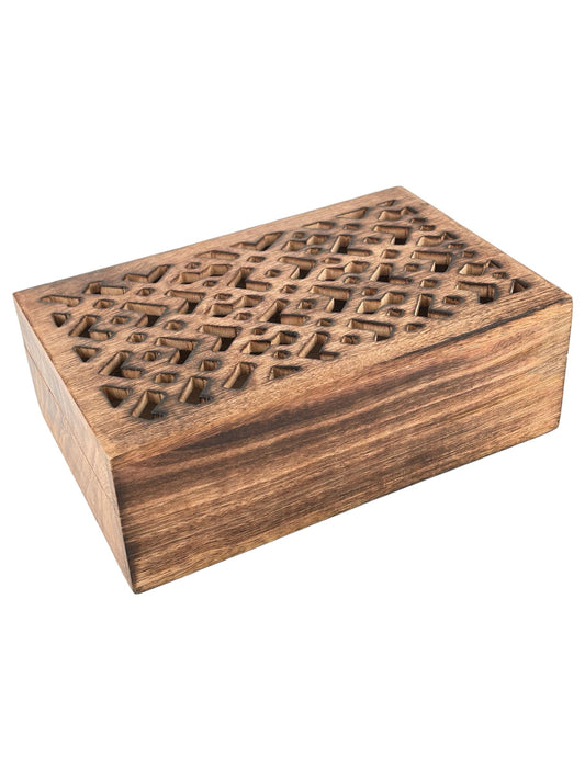 S.B.ARTS Premium Wooden Mini Jewellery Box Rectangular Designer-Trinket Box for Ladies-Jewellery Storage Case-Antique Look-Traditionally Handcrafted Keepsake Box Jewellery Organiser-Home Accessories