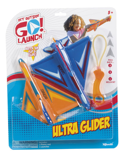 Toysmith Ultra Glider Stunt Flyer, Launch, Set of 2