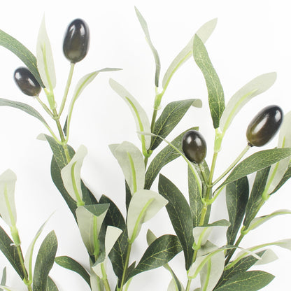 COTSEN 5 Pack 18.8 inch Artificial Olive Plants Fake Olive Silk Tree Faux Olive Plants for Wedding Party Family Indoors Decor