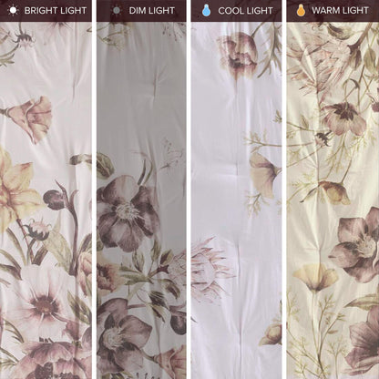 Madison Park Floral Queen Comforter Set, Cotton Rich Bedding Set Feminine Design Shabby Chic Queen Size Comforter Sets, All Season Bed Cover with Shams, Bed Skirt, Décor Pillow, Blush 8 Piece