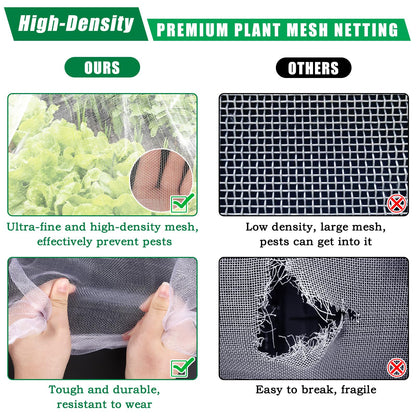 10 X 33 FT Garden Mesh Netting Pest Barrier for Raised Beds, Fruit Tree Netting for Cicadas, Bird Insect Nettings for Gardening, Blueberry Bush Strawberry Nettings Cover for Garden Protection