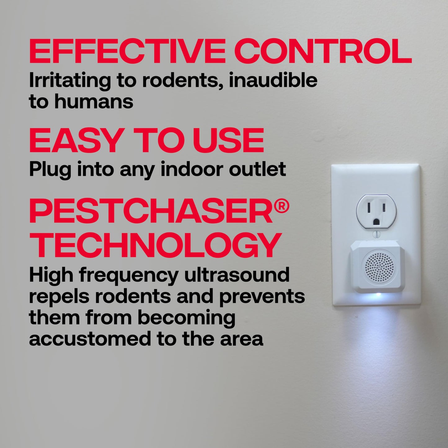 Victor PestChaser Rodent Repellent with Nightlight - Rodent Repellent Indoor Ultrasonic - Rodent Repeller - M756K - Mouse Deterrent Plug in - Mouse Plug in Repellent for House - 6 Units