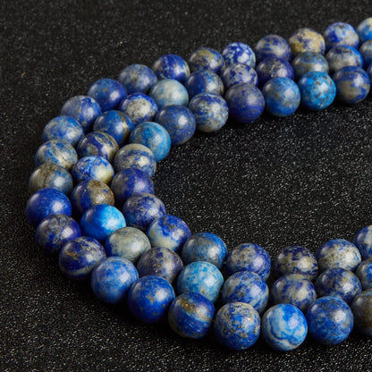 100pcs 8mm Lapis Lazuli Beads Natural Gemstone Beads Round Loose Beads for Jewelry Making