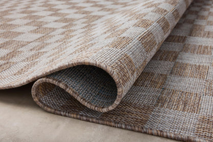 Loloi Amber Lewis Topanga Collection TOP-03 Natural/Dove 6'-7" x 9'-4" Indoor/Outdoor Area Rug