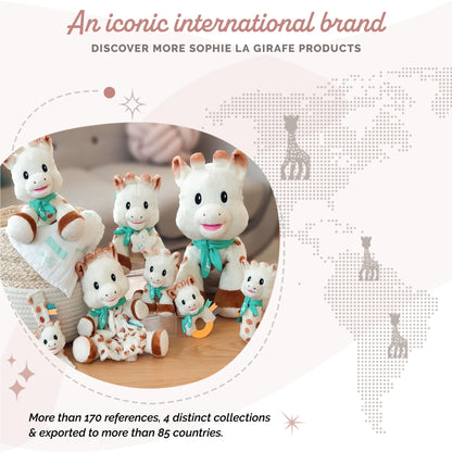 Sophie la girafe Sweetie Plush with Music Box | Ideal for Travel | Ultra Soft, Flexible & Easy to Grasp | Awaken The Senses