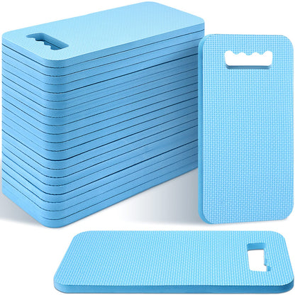 Riakrum 20 Pcs Garden Kneeling Pad Garden Knee Pad Thick Foam Knee Mat Waterproof Cushion for Kneeling Multi Functional and Church Kneeler for Praying, Baby Bath, Yoga, 15.4 x 6.7 Inch (Blue)