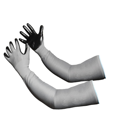 CHARGUY Long Sleeve Gardening Gloves, Protection Flexible Sleeves, No-Slip Grip Strong Durable Garden Gloves, Extended Cuff Women Men (Medium)