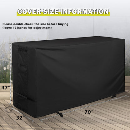 Starcrew Bar Height Patio Set Cover, Outdoor Bistro Set Cover for High Top Bar Table and Chairs/Outdoor High Stool Bistro Set, Furniture Set Cover for High Top Patio Set of 3 Pieces
