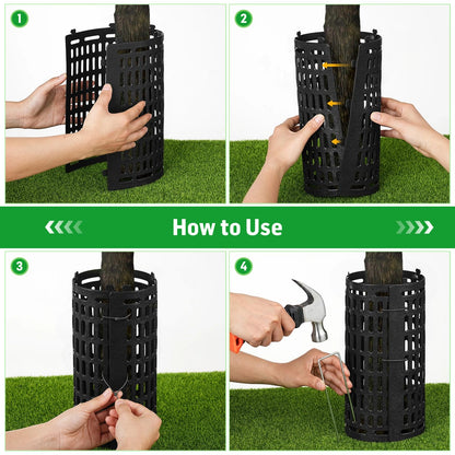20PCS Plant and Tree Guard Protector, Tree Trunk Protector Around Trunk Bark, Saplings, and Vines, Expandable Mesh Tree Bark Protector 15 Inches Tall, Protect from Trimmers, Mowers, and Animals