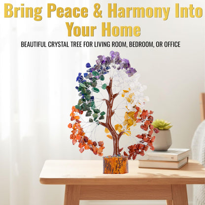 ANAYA AGATE 7 Chakra Crystal Tree Birthday Gifts for Women Healing Crystal Tree of Life Sister Birthday Gifts Room & Home Decor Gift for Mom Her Positive Energy New House Warming Gift Women