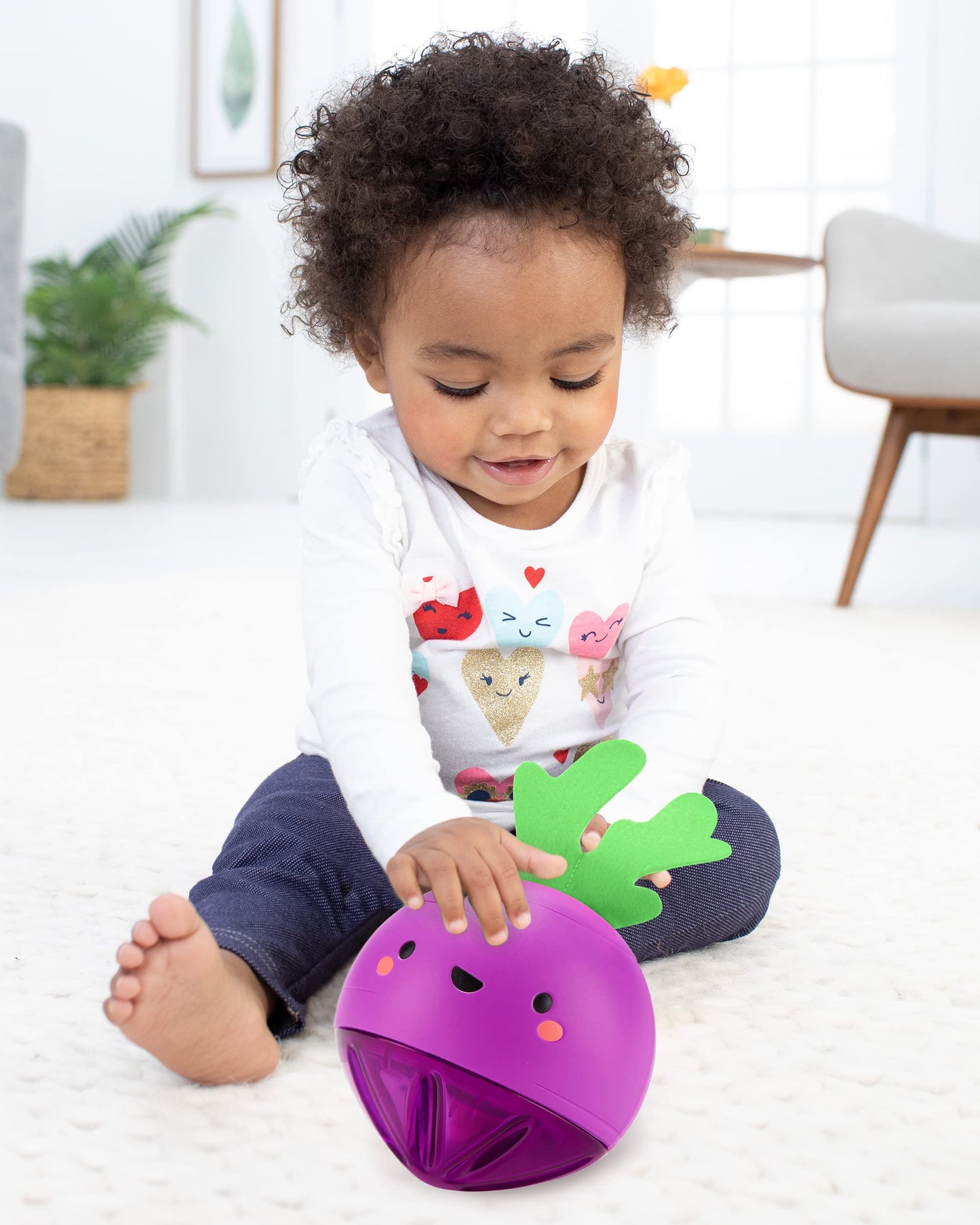 Skip Hop Baby Crawl Toys - 3-Stage Developmental Bee & Motion-Activated Musical Beetbox Ball